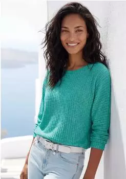 Vivance Dreams Langarmshirt aus sommerlicher Strickqualit&auml;t (19201817) jade/mint/creme