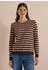 Cecil Gestreifter Melange Pullover (B303878) truffle brown