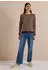 Cecil Gestreifter Melange Pullover (B303878) truffle brown