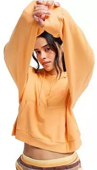 Roxy Surf Stoked Kapuzenpulli mit Reißverschluss (ERJFT05066-NGL0) papaya