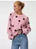 Vero Moda VMLIV LS KNIT EXP Rundhalspullover (24837939) ballerina aop:brown dots