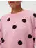Vero Moda VMLIV LS KNIT EXP Rundhalspullover (24837939) ballerina aop:brown dots