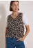 Cecil Pullover Pullunder mit V-Neck und Leo-Muster (B220338) creamy mocha