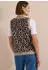 Cecil Pullover Pullunder mit V-Neck und Leo-Muster (B220338) creamy mocha
