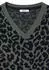 Cecil Pullunder mit V-Neck und Leo-Muster (56832246) dried olive green/schwarz