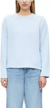 s.Oliver Angerautes Sweatshirt im Relaxed Fit blau 2181449.5061.