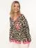 Zwillingsherz Neon Leo V-Neck Sweatshirt (29221338) neonpink
