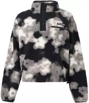 Columbia Helvetia II Cropped Printed Sherpa Fleece Damen (2098501) schwarz/dyeflower