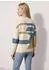 Madeleine Strickpullover mit Rundhalsausschnitt und grafischem Muster (60623140424042) rauchblau/wollweiß/tabakbraun