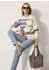 Madeleine Strickpullover mit Rundhalsausschnitt und grafischem Muster (60623140424042) rauchblau/wollweiß/tabakbraun