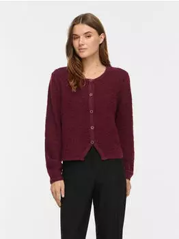 Vila VIPIGGA O-Neck L/S Knit Jacket NOOS Strickjacke (14116498) port royale
