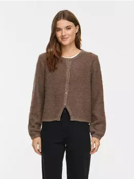Vila VIPIGGA O-Neck L/S Knit Jacket NOOS Strickjacke (14116498) falcon