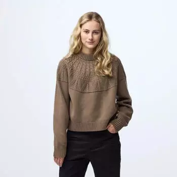 Fjällräven Övik Solid Jacquard Knit (F14600300) suede brown