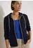 Cecil Kapuzen-Sweatjacke mit Struktur und seitlichen Knopftaschen (B325643) urban dark blue