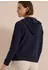 Cecil Kapuzen-Sweatjacke mit Struktur und seitlichen Knopftaschen (B325643) urban dark blue