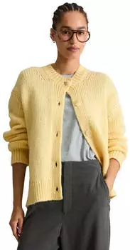 Marc O'Polo Cardigan aus Boucl&eacute;-Garn Regular Fit (26237901) medium yellow melange