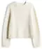 Opus Ponusa Strickpullover mit Rippenstruktur und Raglanärmeln (1061464373106) soft cream