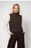 Monari Pullover Weste Regular Fit mit Stehkragen (809984) black coffee