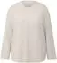 s.Oliver Angerautes Sweatshirt im Relaxed Fit beige 2186641.80W0.