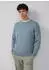 s.Oliver Baumwollpullover mit Flammgarnstruktur blau 2180323.5030.