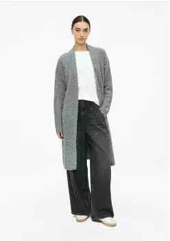 s.Oliver Lange Strickjacke aus Boucl&eacute; grau 2182534.97W2.