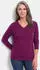 GOLDNER Kuschelweicher Kaschmirpullover mit Kragen beere