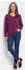 GOLDNER Kuschelweicher Kaschmirpullover mit Kragen beere