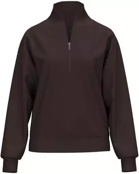 Trigema Sweatshirt mit Rei&szlig;verschluss / Langarm Ski- und Sport-Rollkragenpullover (96768118) mocca
