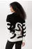 Aniston Sweatshirt mit Rautenmuster (47248060) schwarz/offwhite