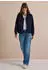 Cecil Kapuzensweatjacke mit Struktur und seitlichen Taschen mit Knopf (CCB25422016831XXL) dunkelblau