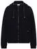 Cecil Kapuzensweatjacke mit Struktur und seitlichen Taschen mit Knopf (CCB25422016831XXL) dunkelblau