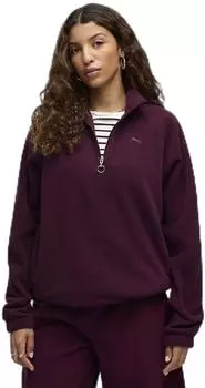 Puma Her Standard Winterized Half-Zip Langarmshirt (695422) ruby noir