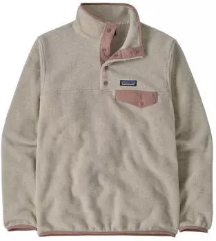 Patagonia Women's Lightweight Synchilla Snap-T Fleece Pullover (25455) oatmeal heather w/moonrise taupe