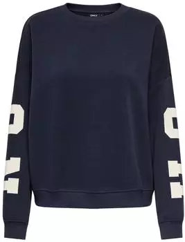 Only ONLSweat Life Back Sleeve Print Sweatshirt (28227459) night sky/birch houston print