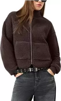 s.Oliver Sweatjacke mit Stehkragen (89176632) braun