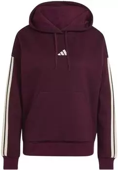 Adidas Future Icons Three Stripes Full Zip Hoodie (KX0791) maroon/ivory
