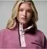 Columbia Helvetia II Cropped Half Snap Fleece antique mauve/mineral pink/moonvista