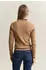 GANT Zopfstrick V-Neck Pullover aus Stretch-Baumwolle warm khaki