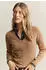 GANT Zopfstrick V-Neck Pullover aus Stretch-Baumwolle warm khaki