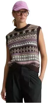 Marc O'Polo Strickpullover aus Alpakawolle-Schurwolle-Viskose-Mix (84415257) medium brown multi