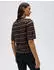 Opus Pairy Regular Kurzarmstricker mit Streifenmuster (10614914448460) dunkelrot