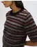 Opus Pairy Regular Kurzarmstricker mit Streifenmuster (10614914448460) dunkelrot