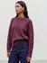 Vero Moda VMBOOM LS O-Neck Pullover Loose Fit Melange (10320463) windsor wine/melange