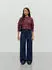 Vero Moda VMBOOM LS O-Neck Pullover Loose Fit Melange (10320463) windsor wine/melange