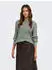 Only ONLIDA LS RIB O-NECK CS KNT Strickpullover (17069350) balsam grün detail:melange