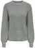 Only ONLIDA LS RIB O-NECK CS KNT Strickpullover (17069350) balsam grün detail:melange