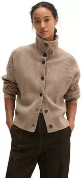 Marc O'Polo Cardigan aus weichem Schurwolle-Mix Loose Fit (89034656) earthy taupe