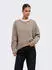 Only ONLAlivia Knit Pullover Loose Fit Round Neck (15383977) taupe