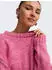 Only ONLSMILLA LS Loose O-Neck Strickpullover, cropped (32360560) pink meliert