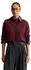 Marc O'Polo DENIM Strickjacke mit Polokragen (44161732) dark red melange